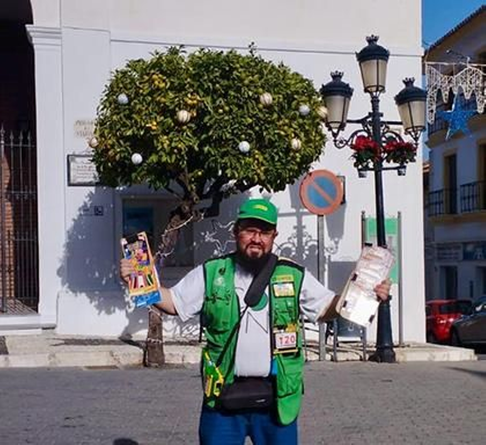 José Antonio Del Río Rivero, vendedor de la ONCE. José Antonio Del Río Rivero, vendedor de la ONCE.