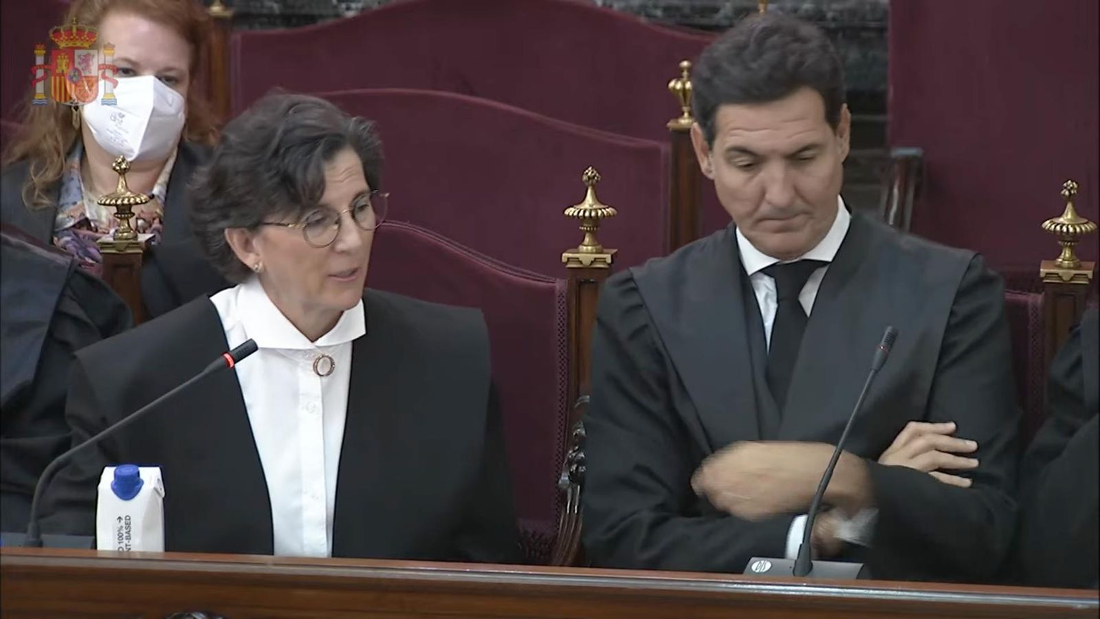 Los abogados Encarnación Molino y Manuel Pérez Cuajares.