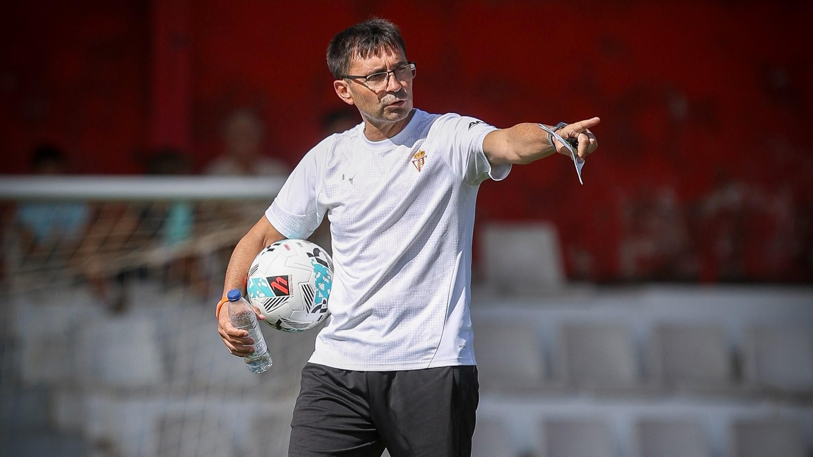 Asier Garitano, el entrenador del Sporting de Gijón.