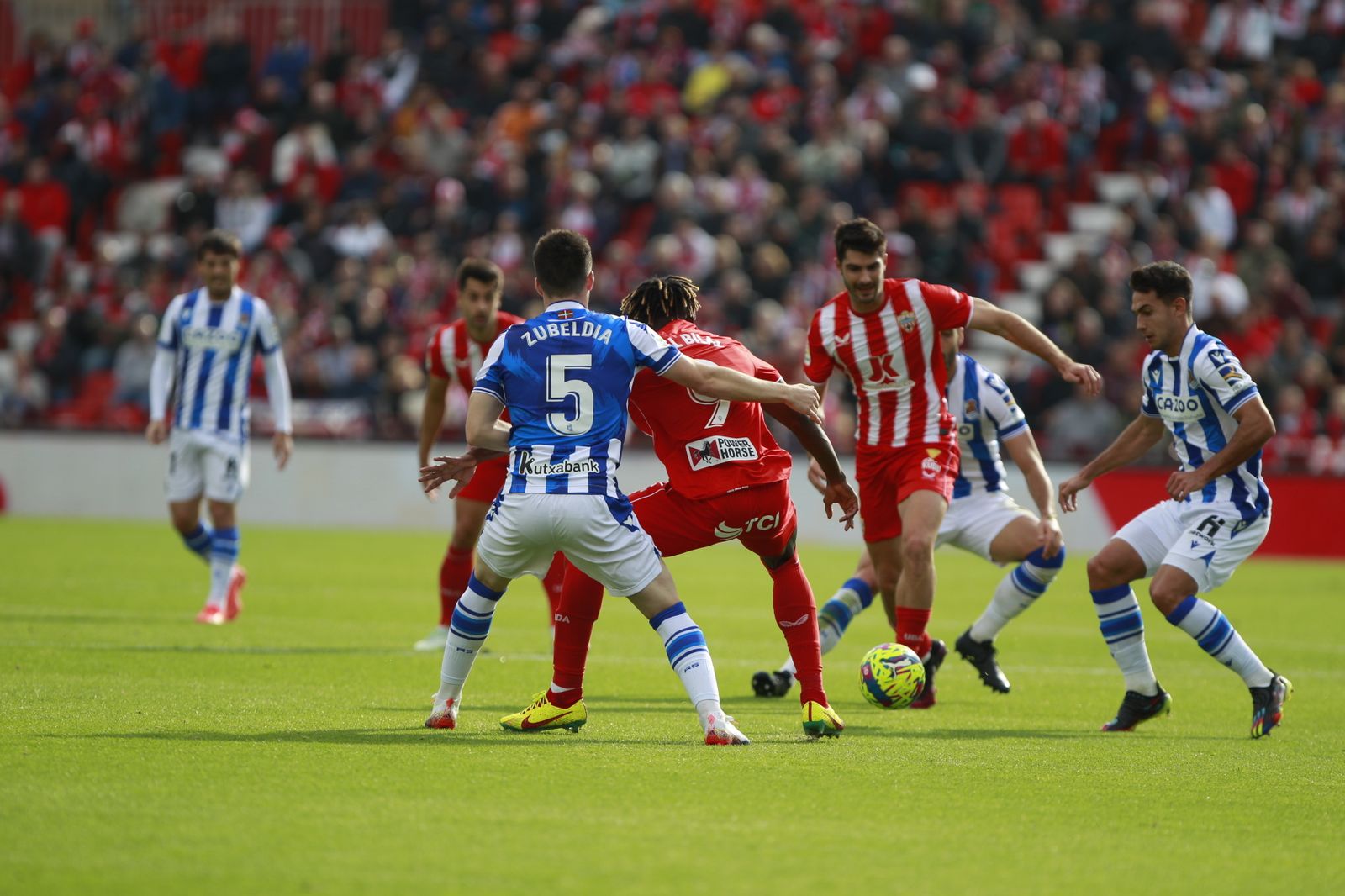 Imágenes del partido U.D. Almería-Real Sociedad