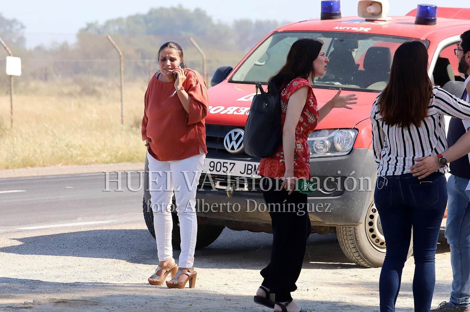 Imágenes del incendio en Doñana