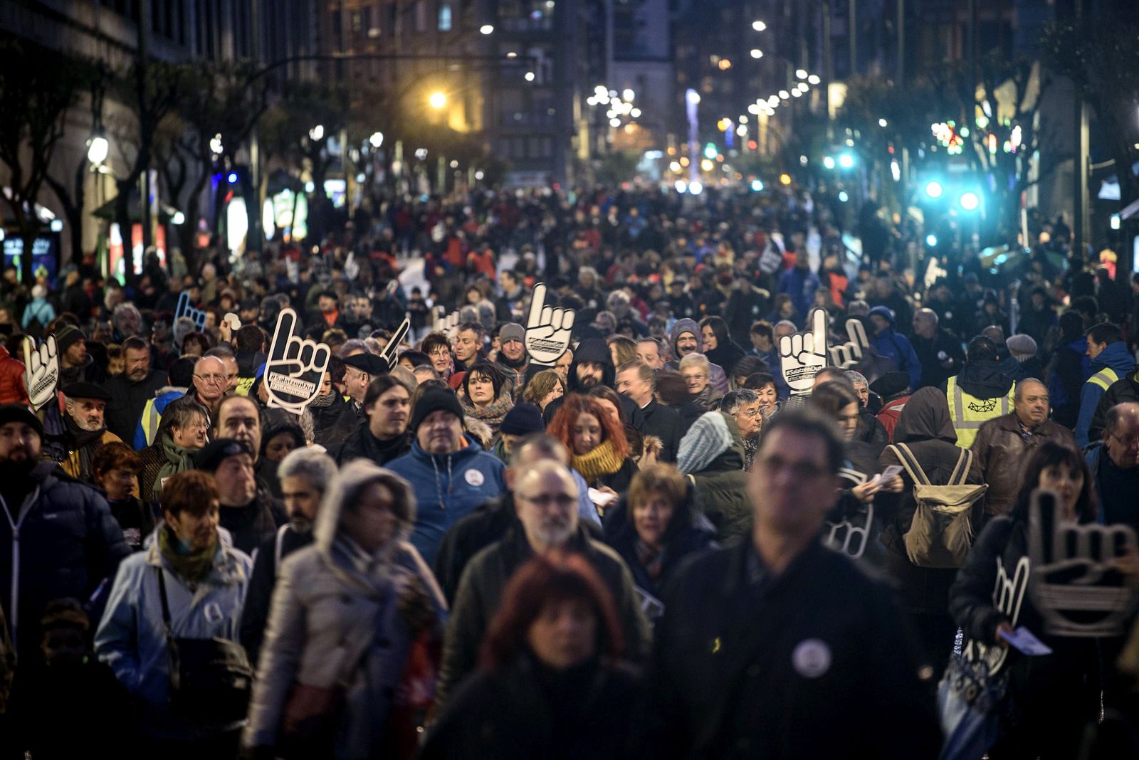 Manifestación en Bilbao.