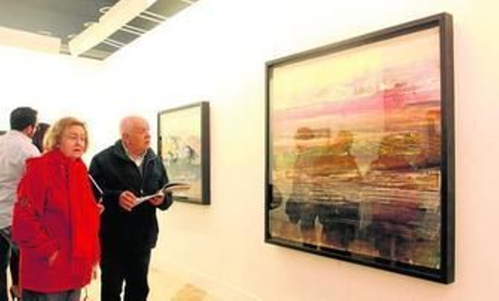 La muestra del artista onubense, inaugurada ayer, puede visitarse en la Casa Colón de la capital.