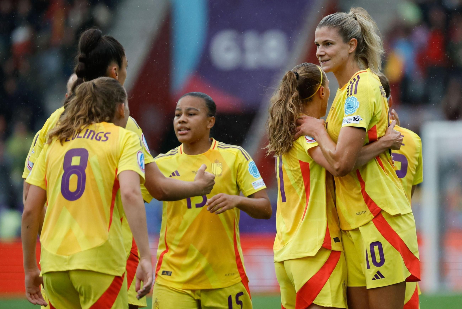 Las fotos de la goleada de España sobre Bélgica en la Eurocopa femenina