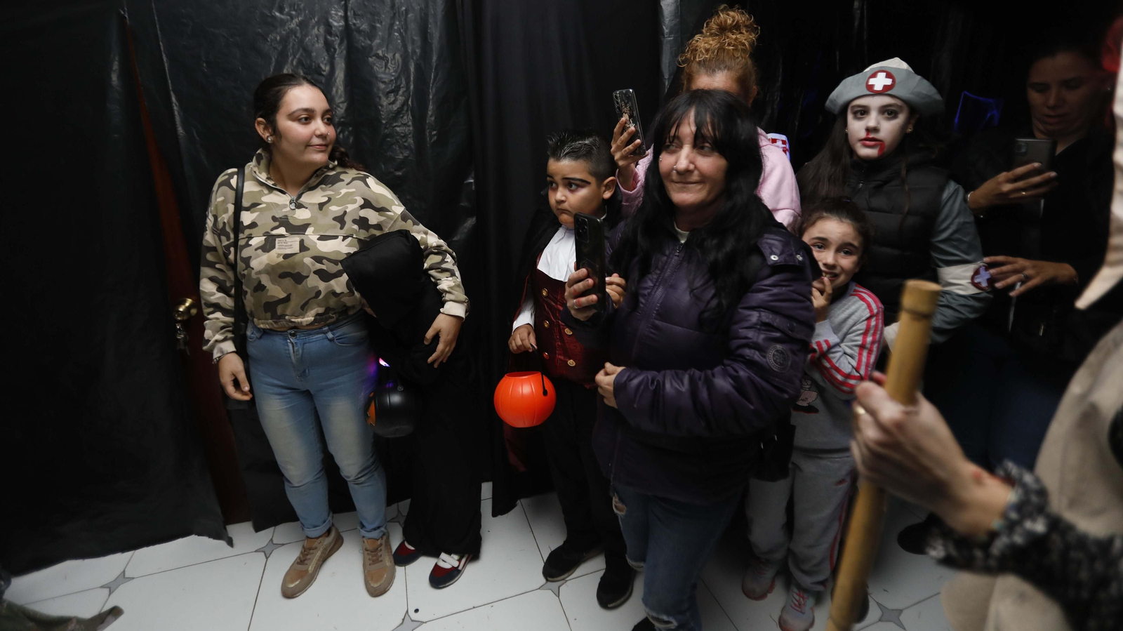 La noche de Halloween en la casa del terror