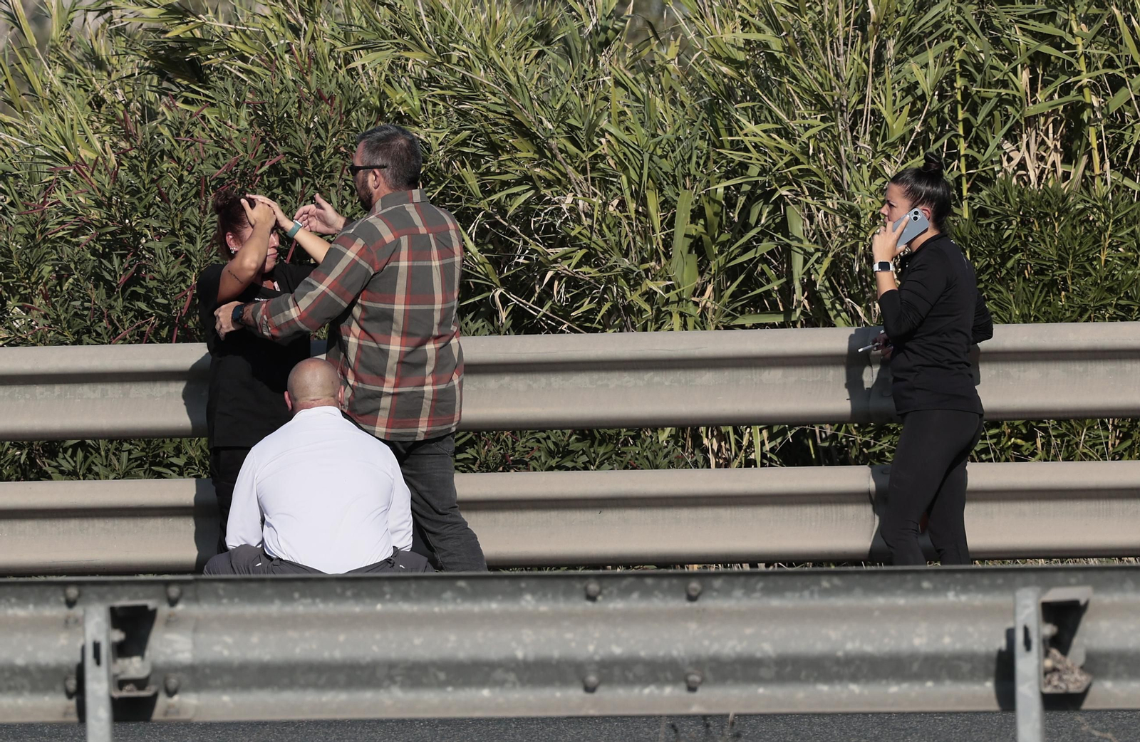 Las imágenes del accidente mortal en la Autovía Ruta la Plata
