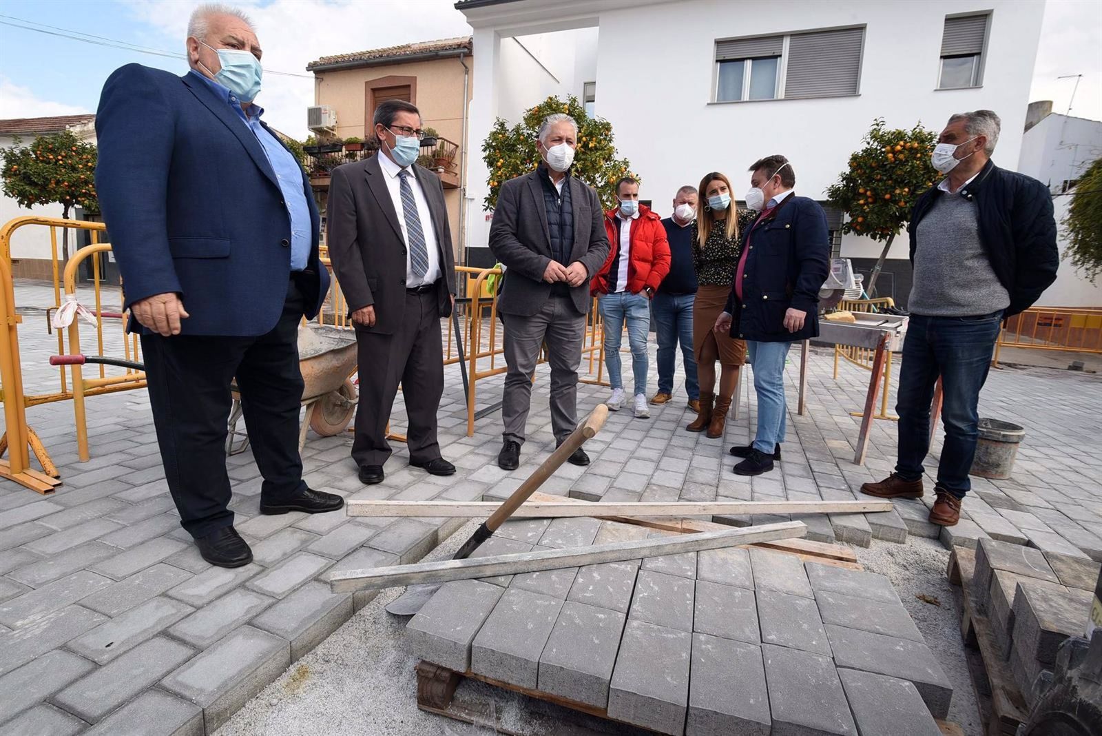 Imagen de la visita de la Diputación de Granada a Valderrubio