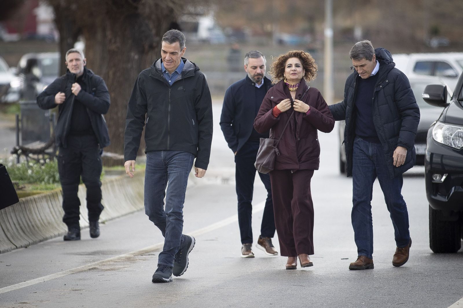 Fotos: Pedro Sánchez visita Huétor Tájar para comprobar los daños de la borrasca Leonardo