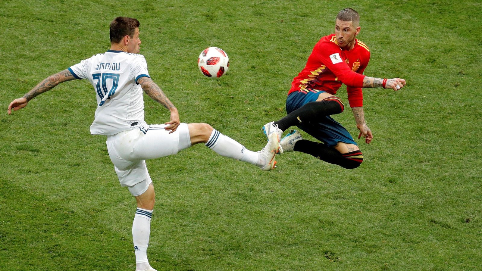 Ramos, en un cruce.