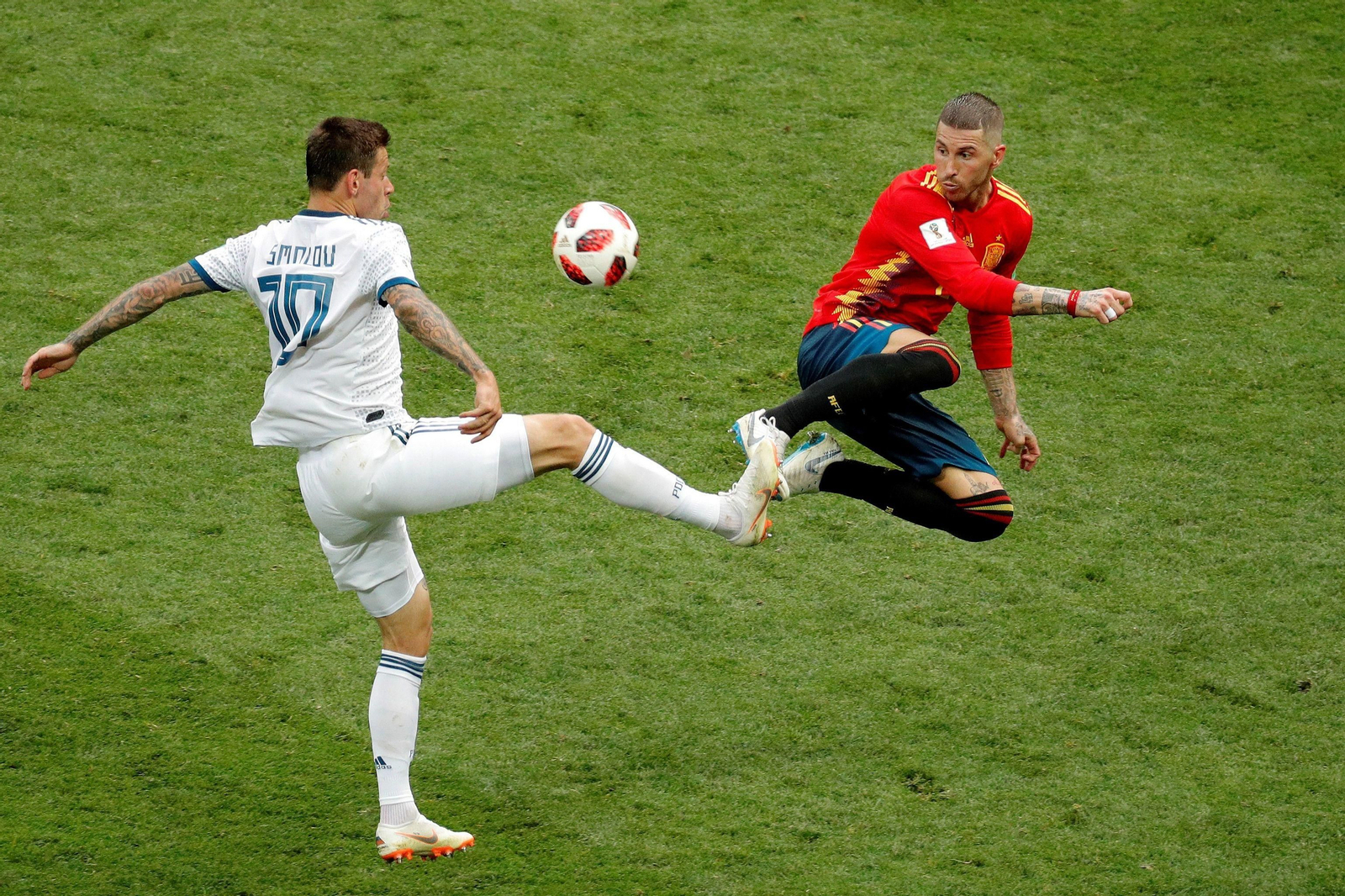 Las imágenes del España-Rusia