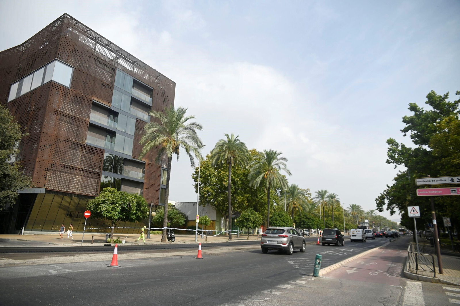 La avenida de la Victoria, en obras por el Plan Asfalto