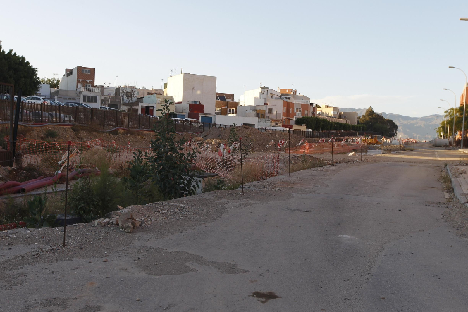 Fotogalería obras del soterramiento en Almería