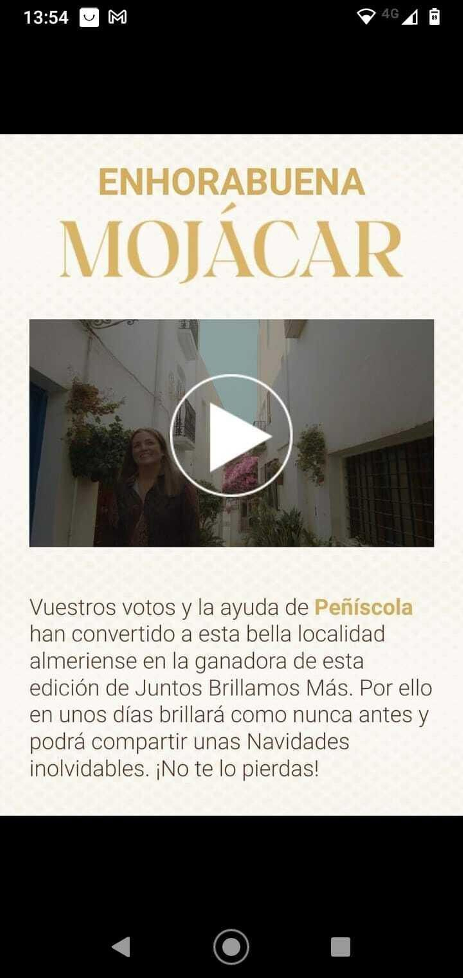 Captura de la web de Ferrero Rocher.