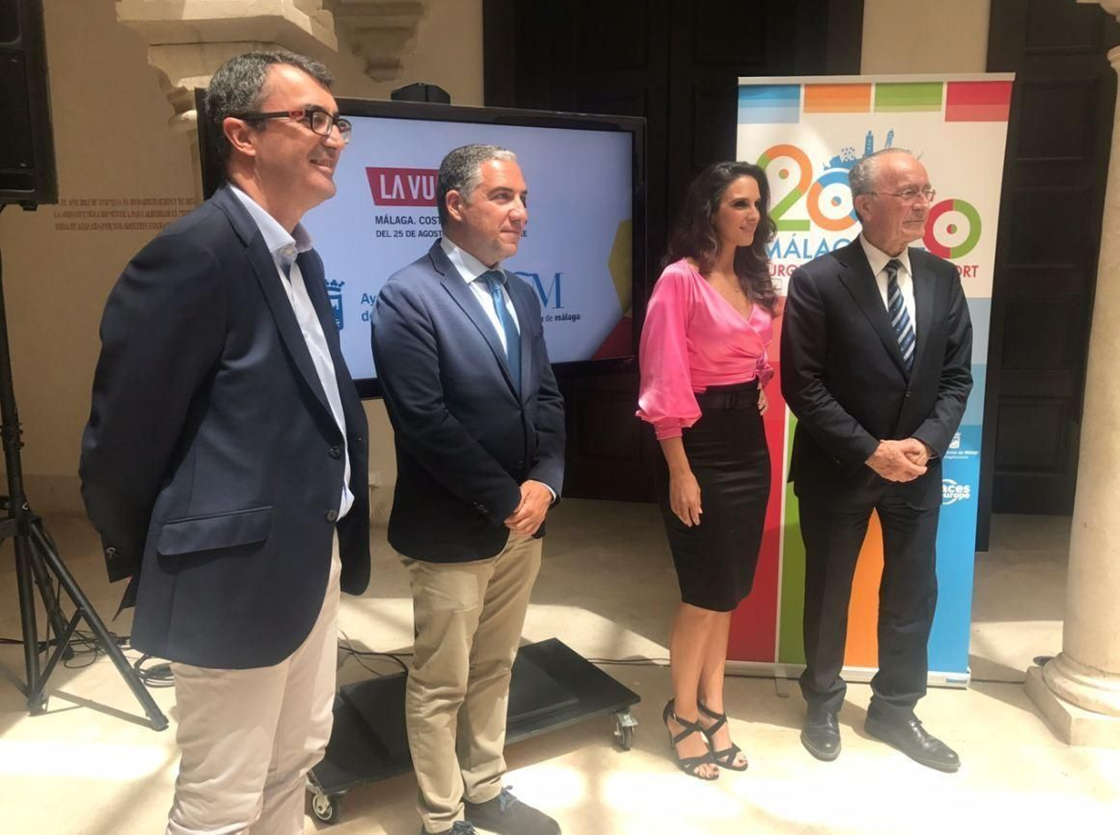 Javier Guillém, Elías Bendodo, Nuria Fergó y Francisco de la Torre.