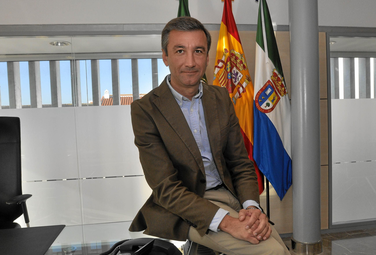 Antonio Valverde, alcalde de Salteras.