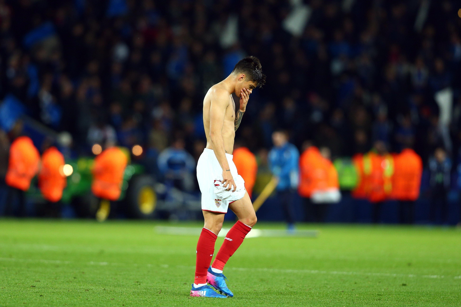 El Leicester-Sevilla FC, en imágenes