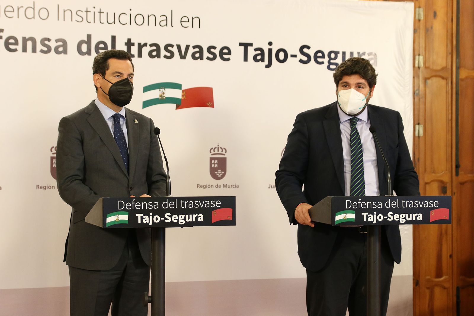 Fotogalería del acuerdo entre Andalucía y Murcia para la defensa del Trasvase Tajo-Segura