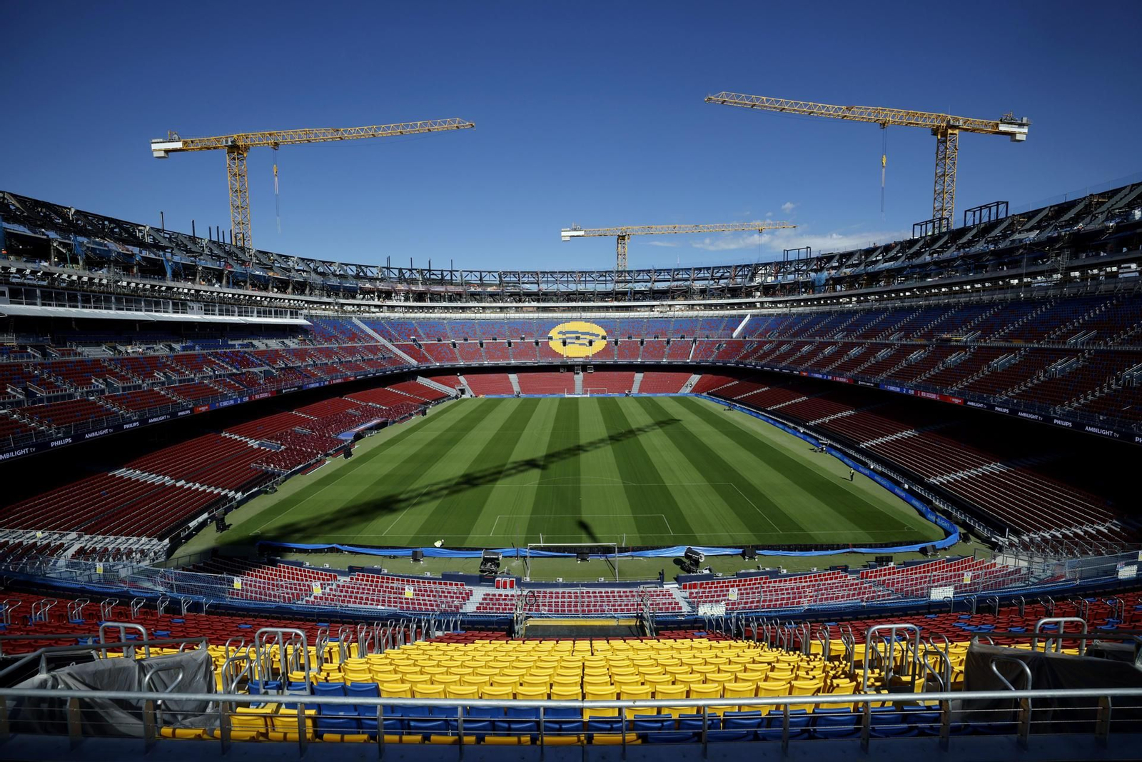 El Spotify Camp Nou, aún en obras. El Spotify Camp Nou, aún en obras.