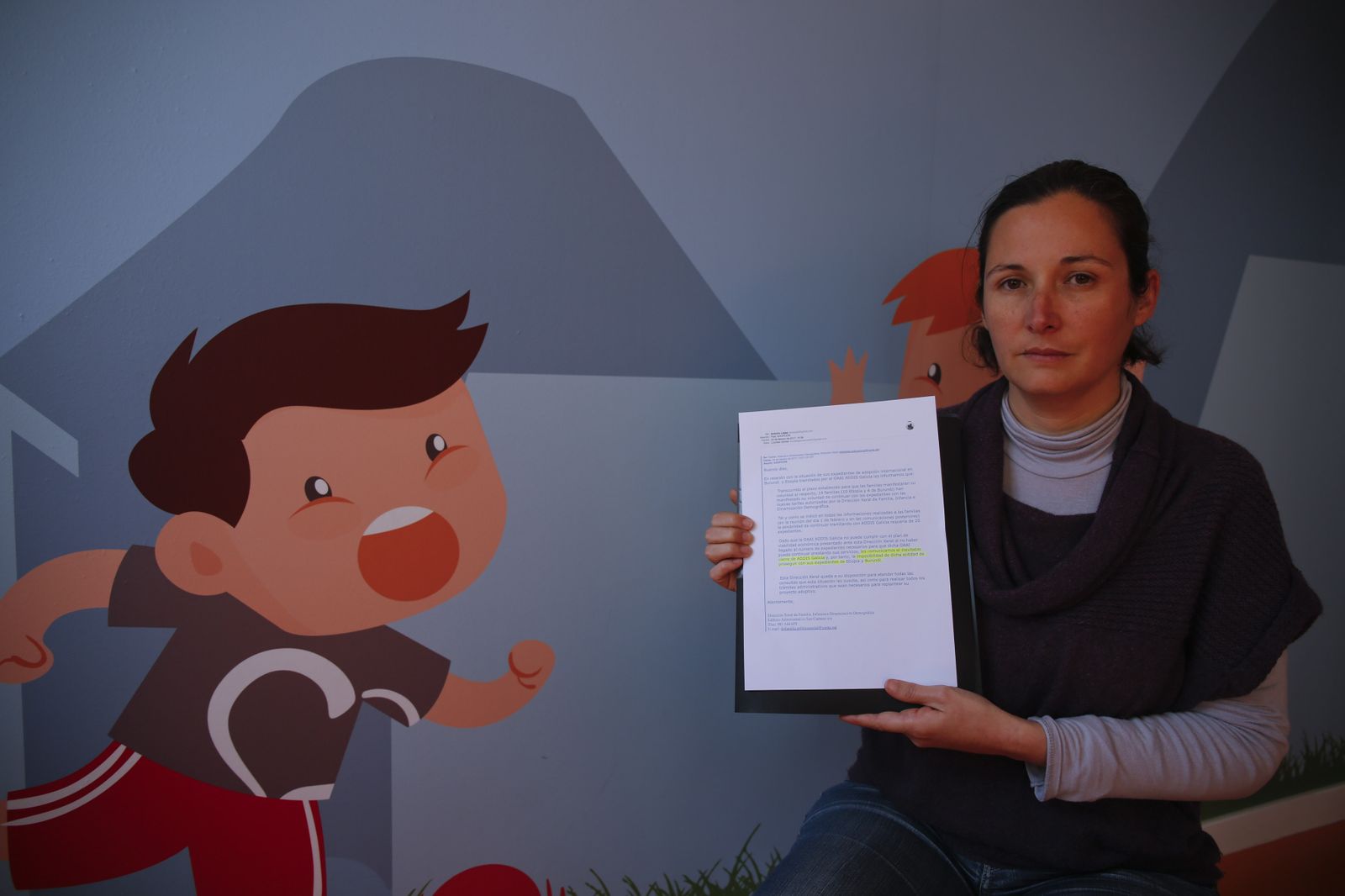 Lourdes Gómez, una de las afectadas por el bloqueo del proceso de adopción en Burundi.