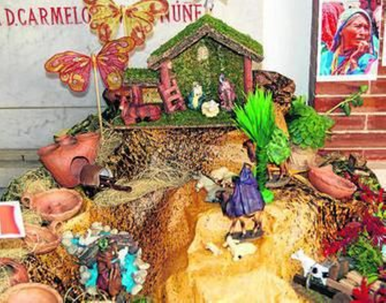 Belenes iberoamericanos, en el patio del Ayuntamiento