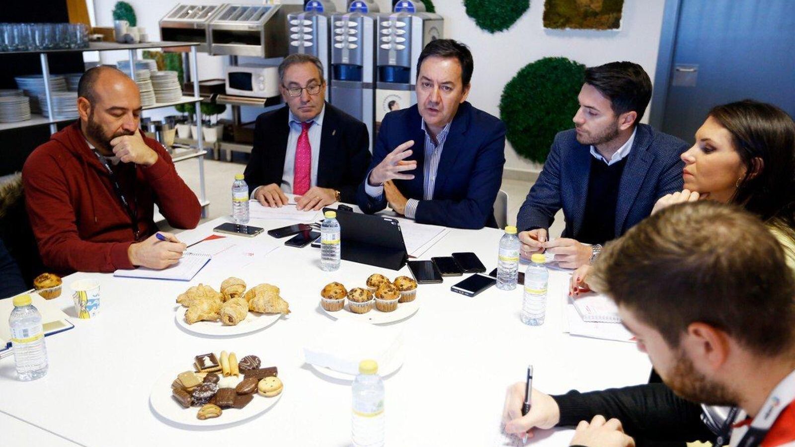 Antonio Fernández Monterrubio durante su exposición ante los medios.