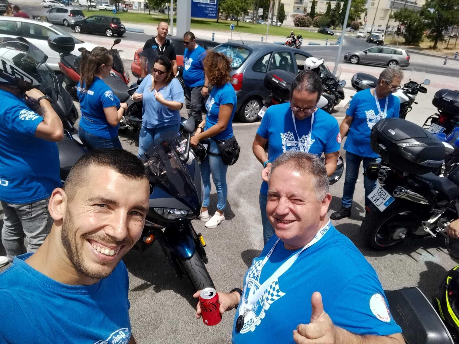 Personas ciegas, en moto por Jerez y el Circuito con Los Viñis