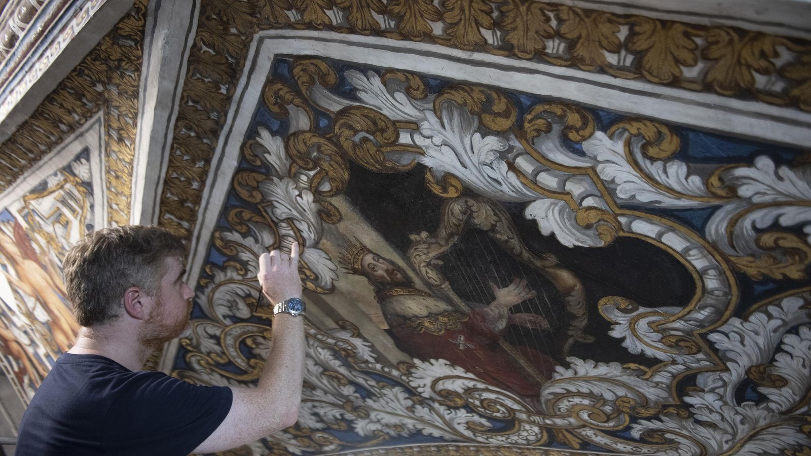 Los trabajos de restauración.