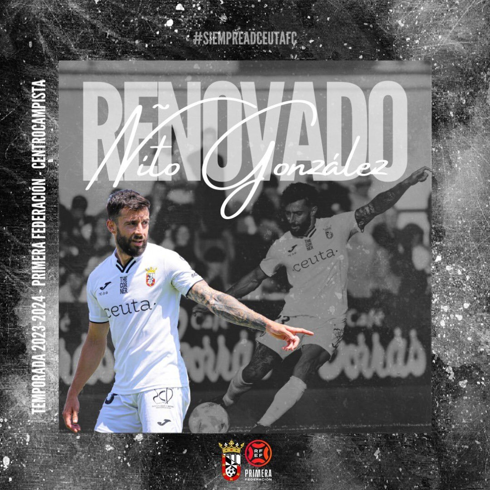 El anuncio de la renovación de Antoñito con el Ceuta