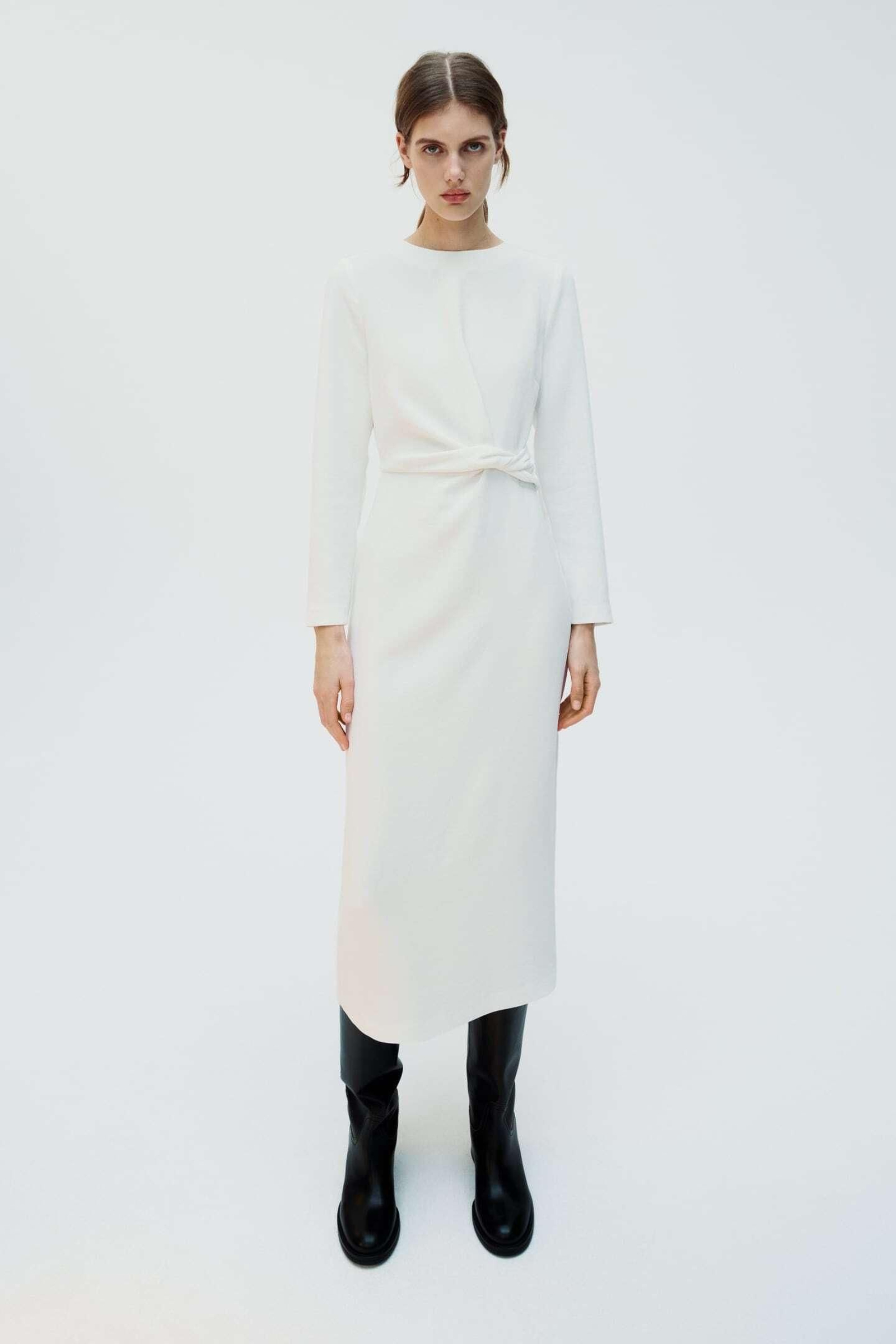 Vestido blanco de Zara. Vestido blanco de Zara.