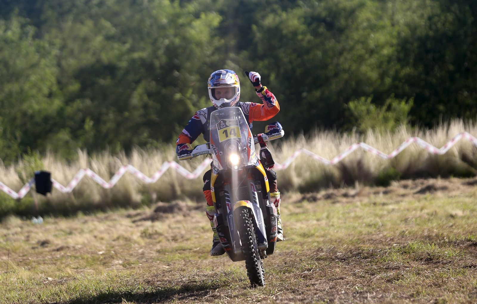 Sam Sunderland, sobre su KTM.