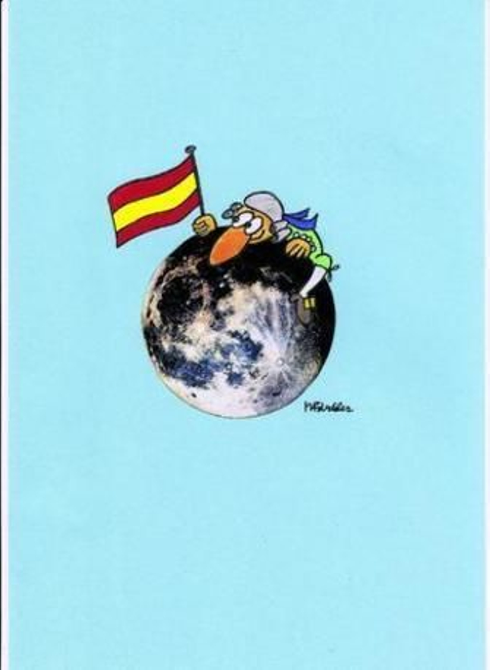 La Luna, territorio español (Dibujo del autor).