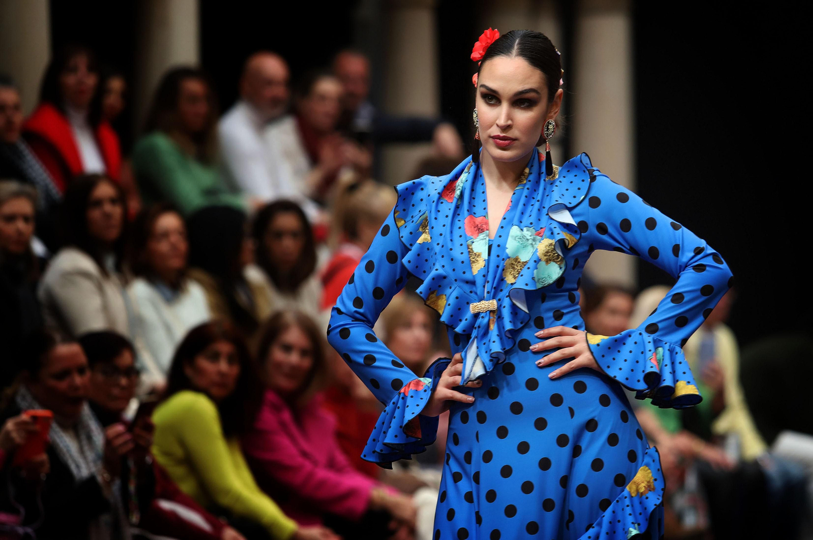 Huelva Flamenca 2023. Imágenes del desfile benéfico de El Ajolí a favor de Cruz Roja Española