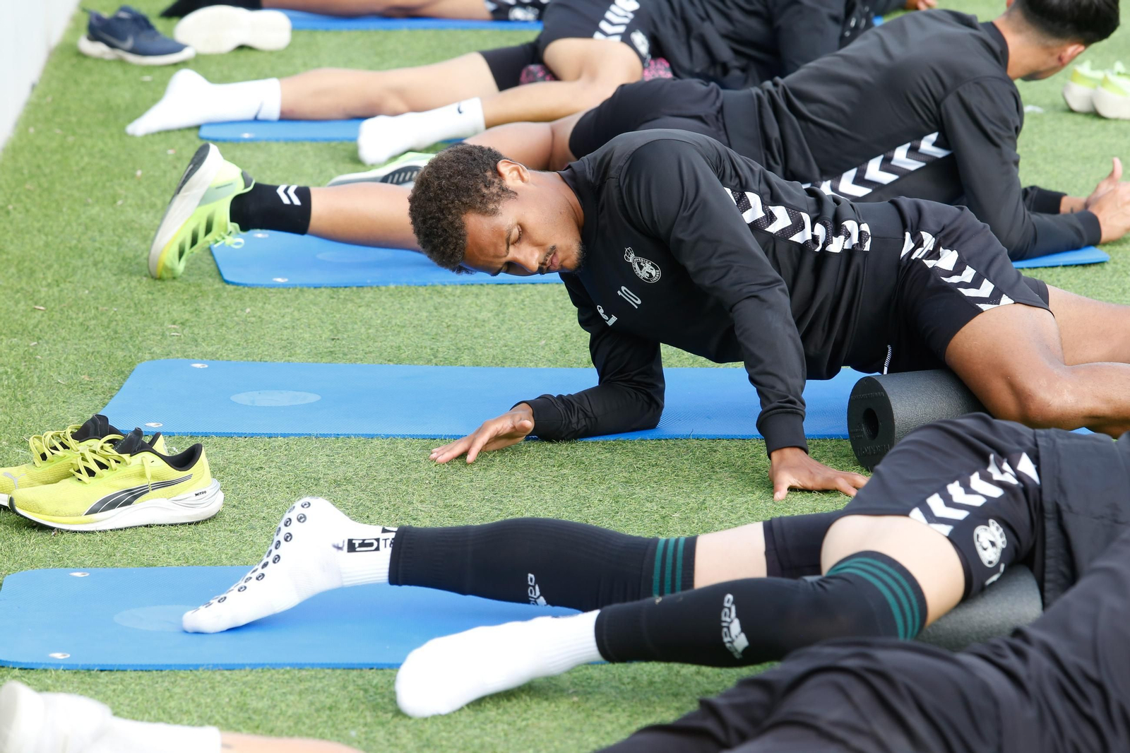 Las fotos del entrenamiento de la Balona previo al partido con el Villanovense