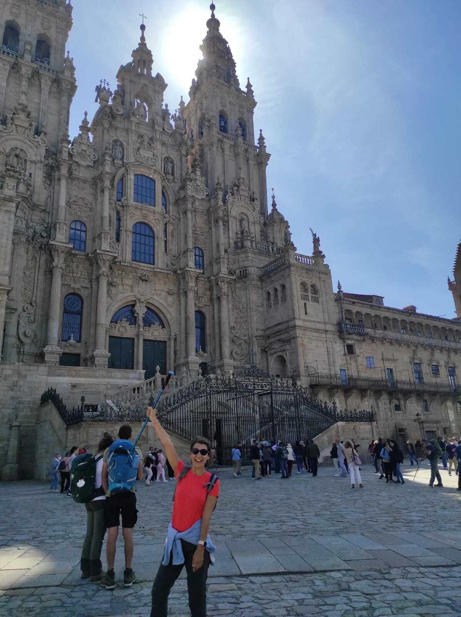 En su reciente Camino de Santiago.