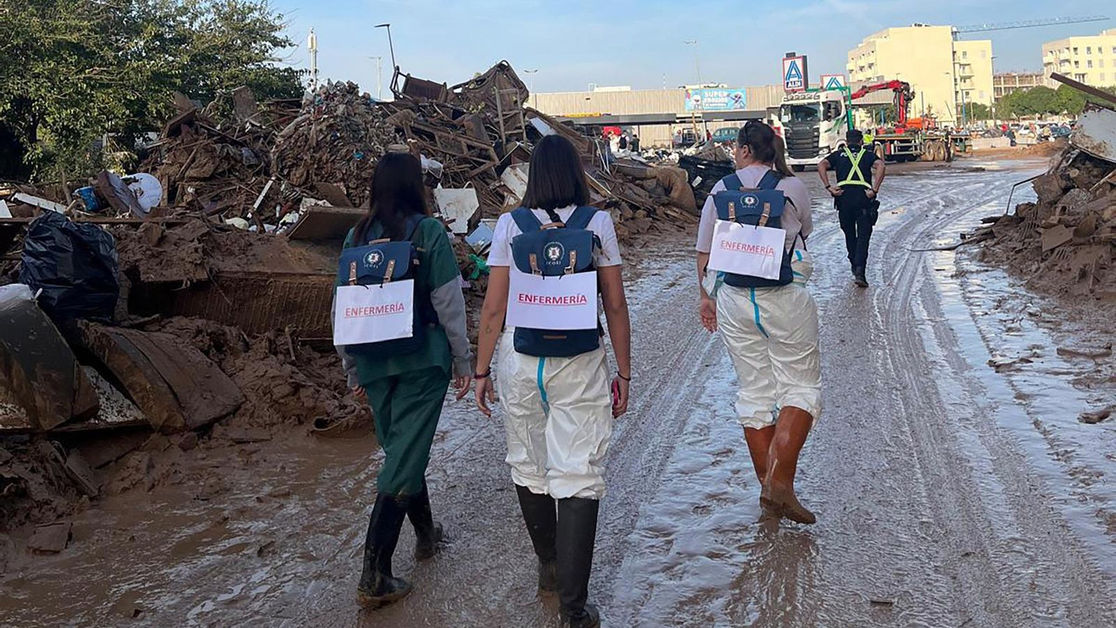 Enfermeras jiennenses en Valencia.