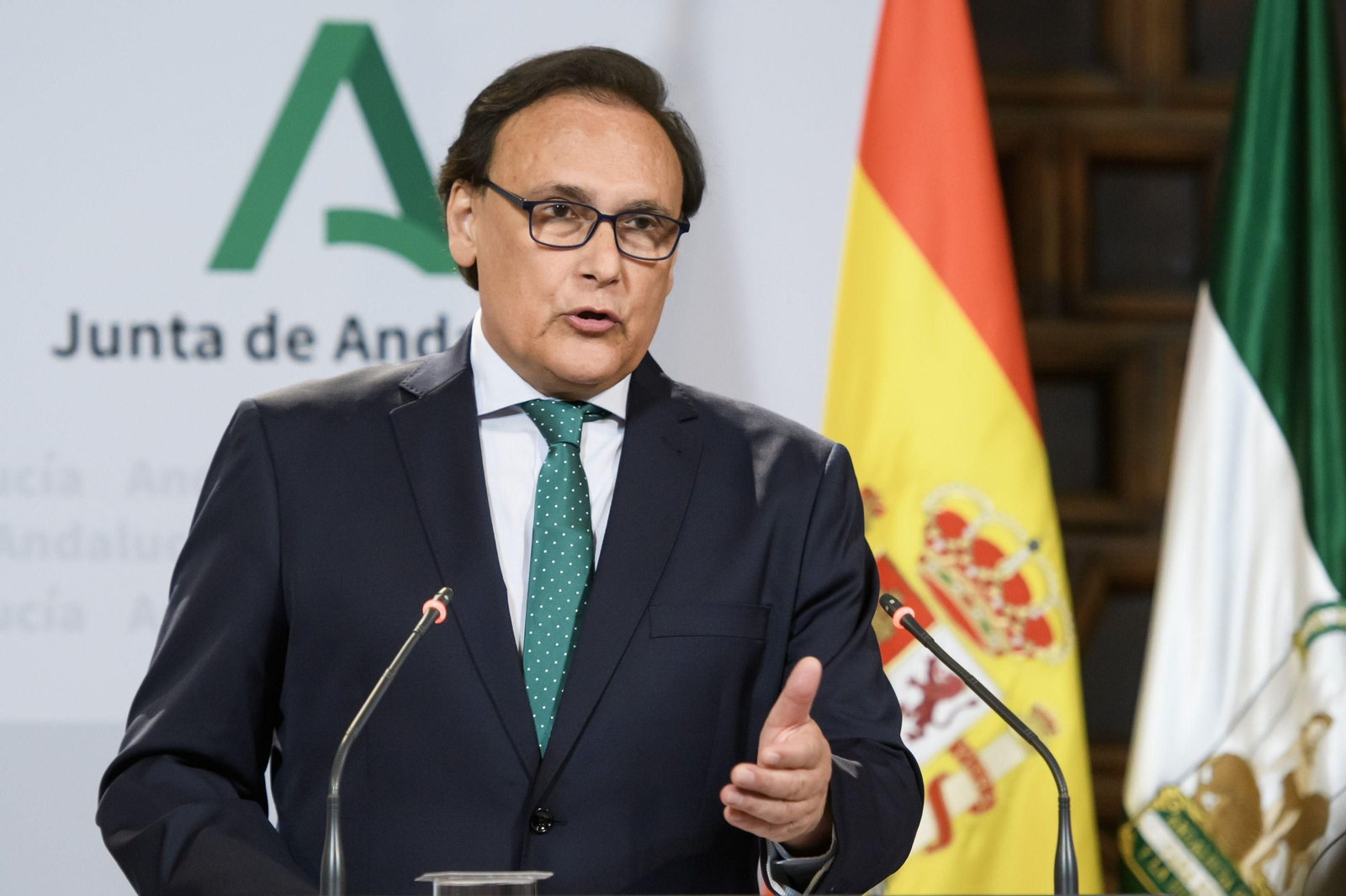 José Carlos Gómez Villamandos, durante la rueda de prensa posterior al Consejo de Gobierno. José Carlos Gómez Villamandos, durante la rueda de prensa posterior al Consejo de Gobierno.