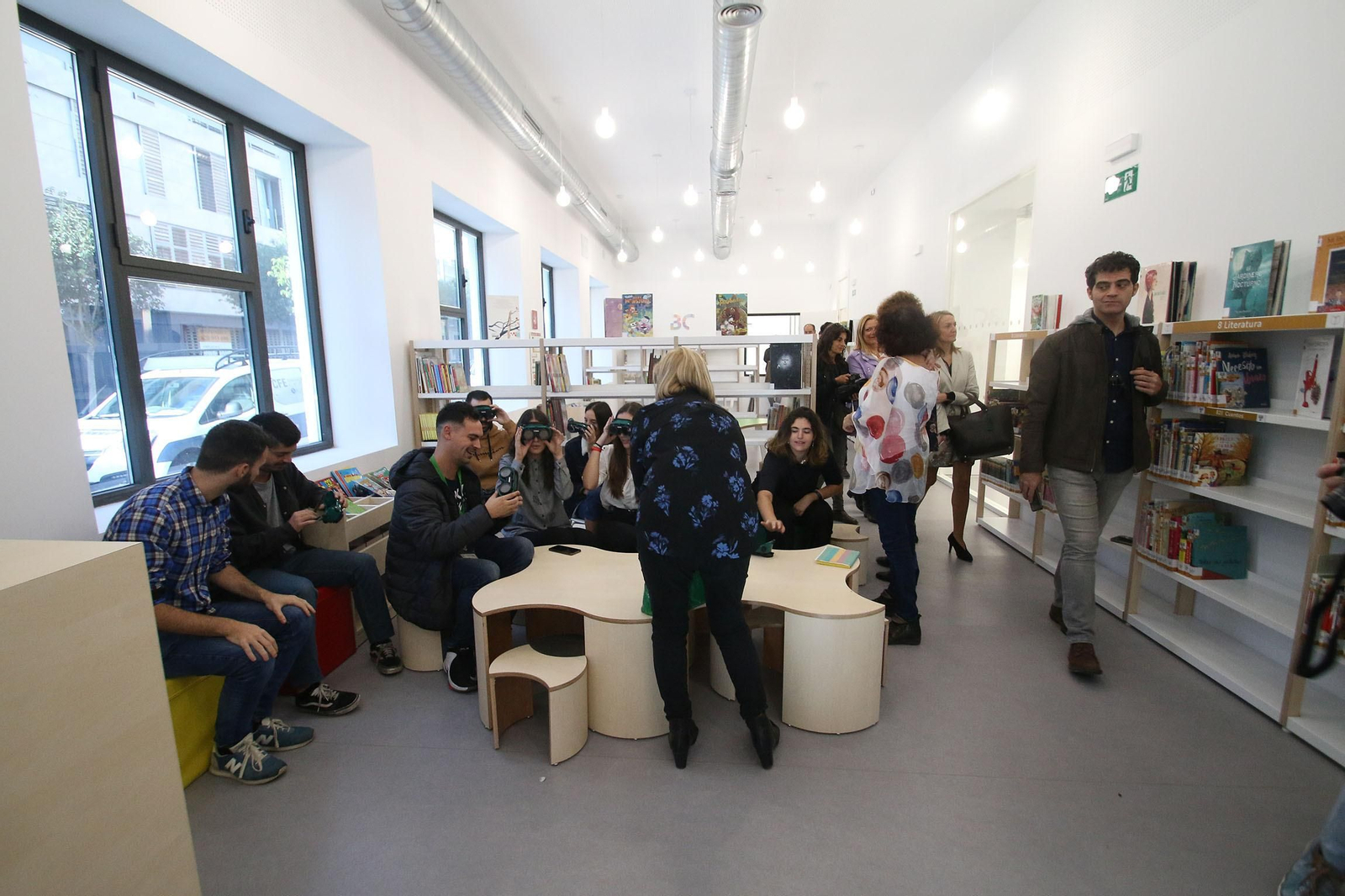 Gafas de realidad virtual en la Biblioteca