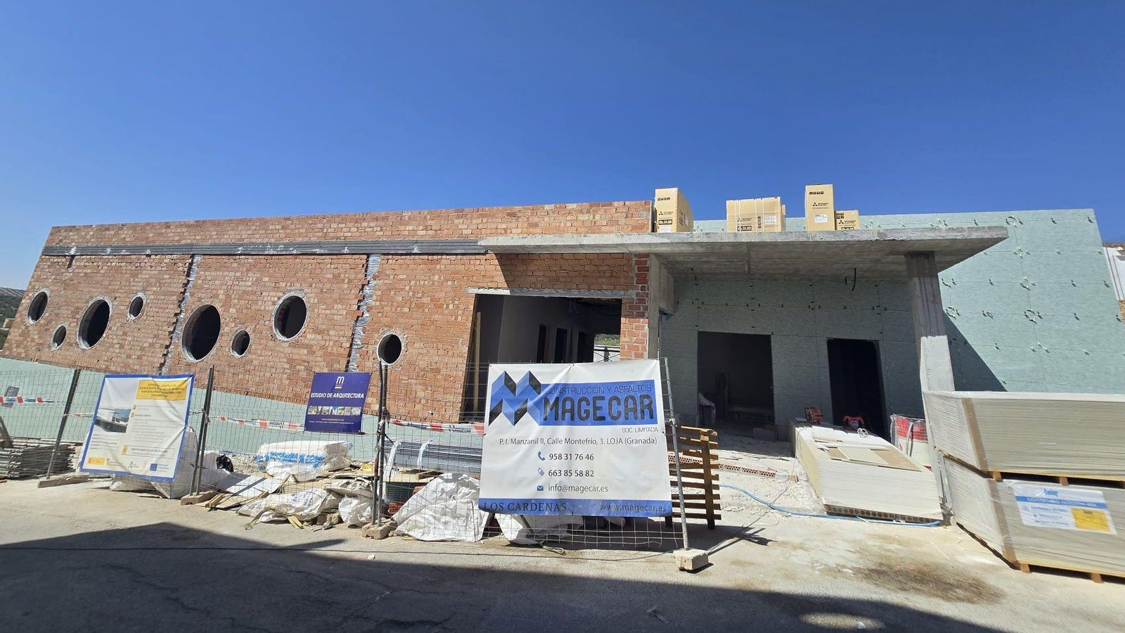 Las obras de la nueva Escuela Municipal de Educación Infantil de Moclín