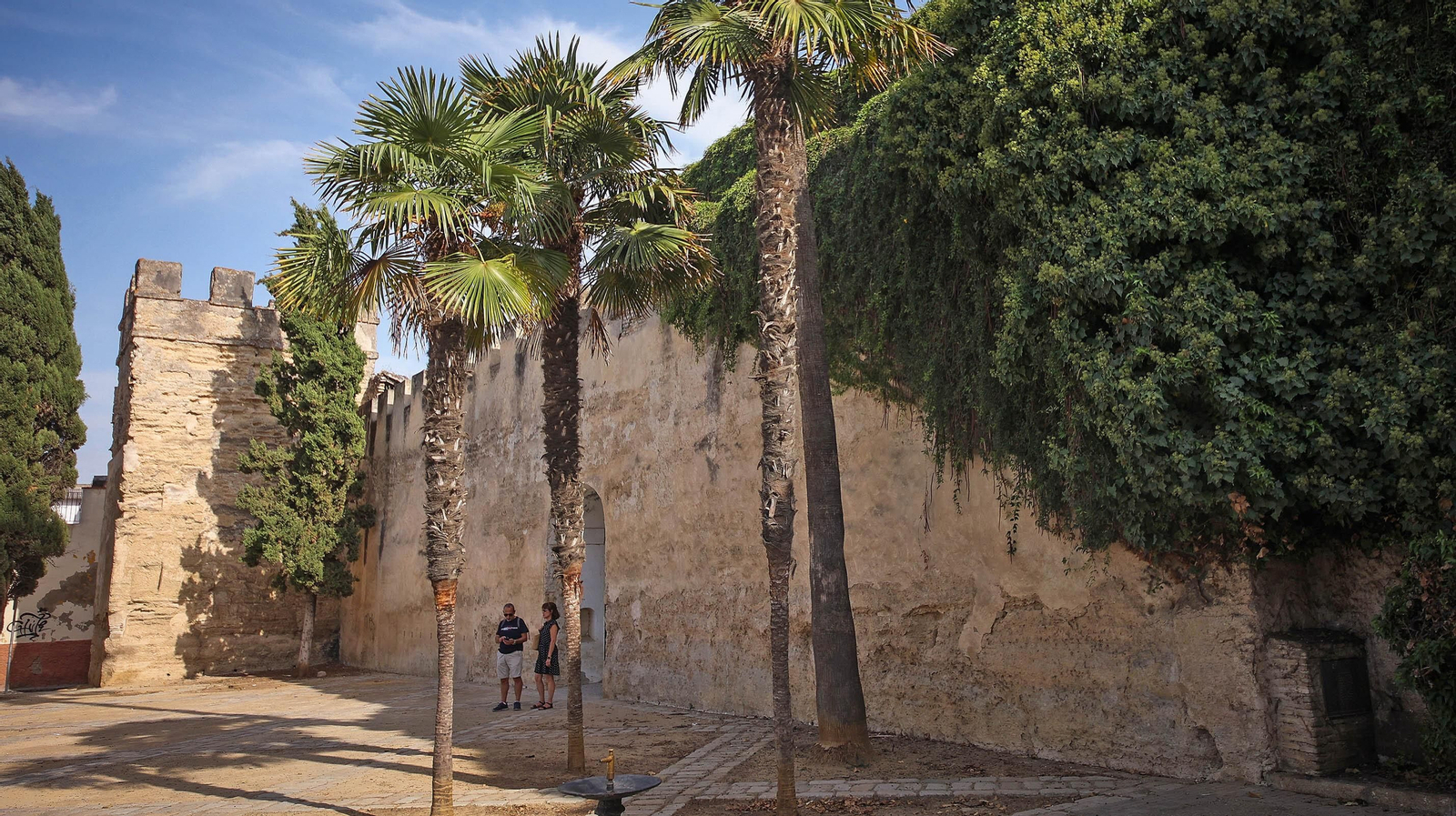 Así está la muralla en calle Muro