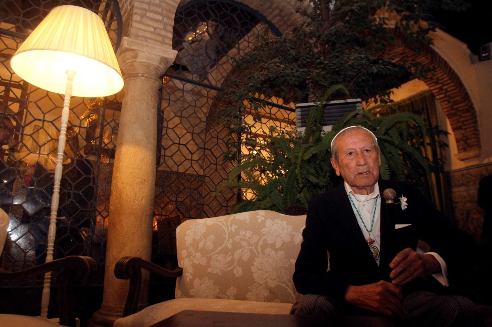 Berhanyer, durante uno de sus últimos homenajes en Córdoba.