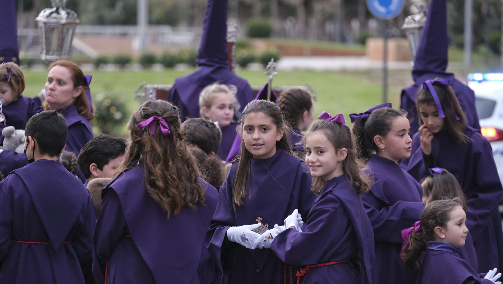 Procesión del Encuentro en Almería, en imágenes.