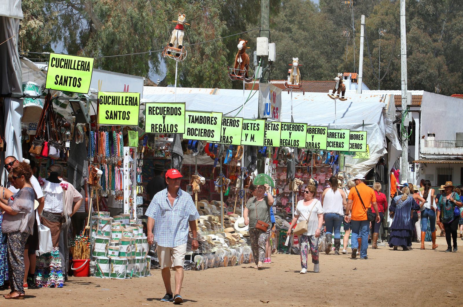 Ambiente en la aldea del Rocío.