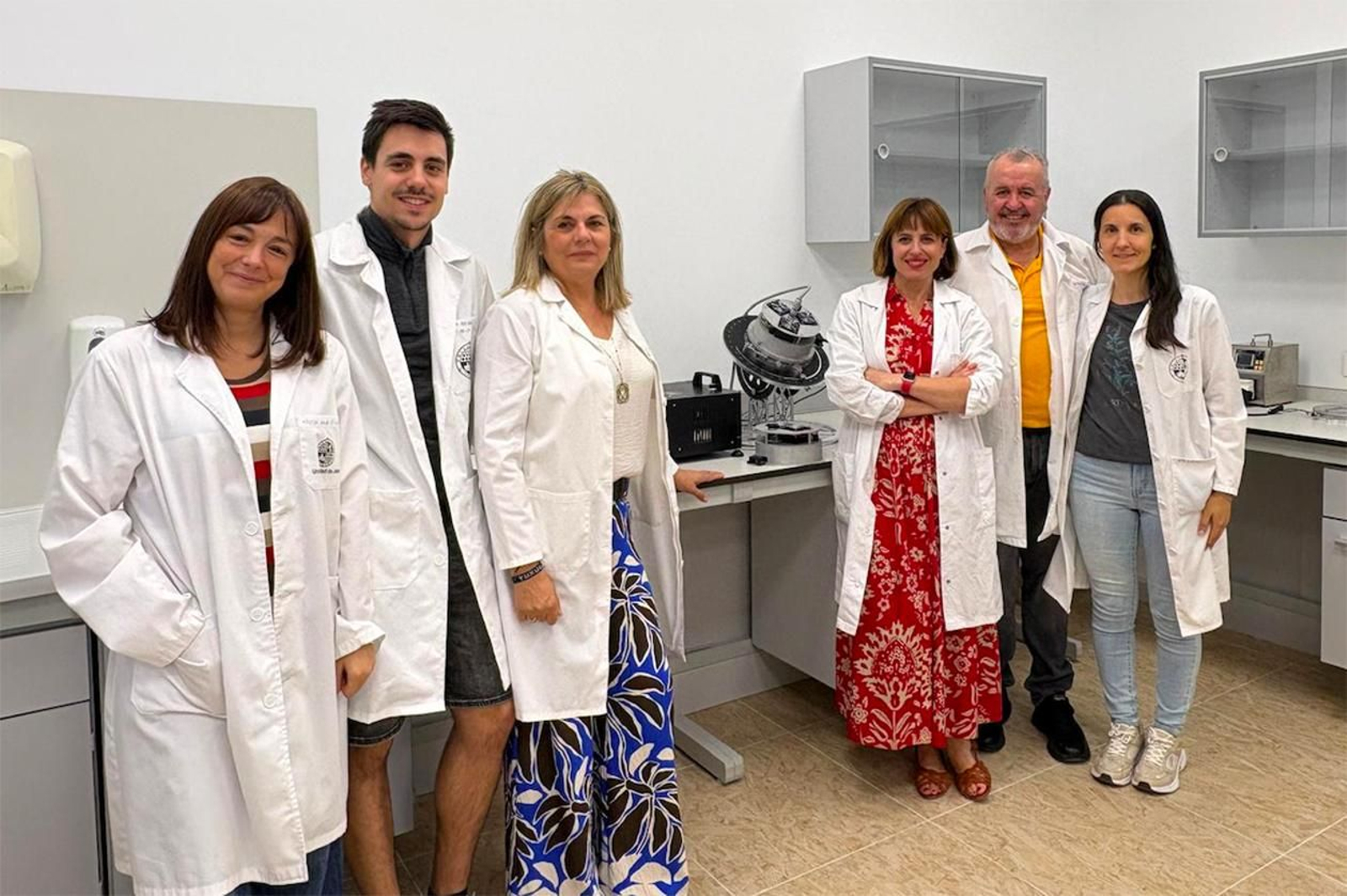 Investigadores UJA desarrolladores del sistema de depuración de aguas.