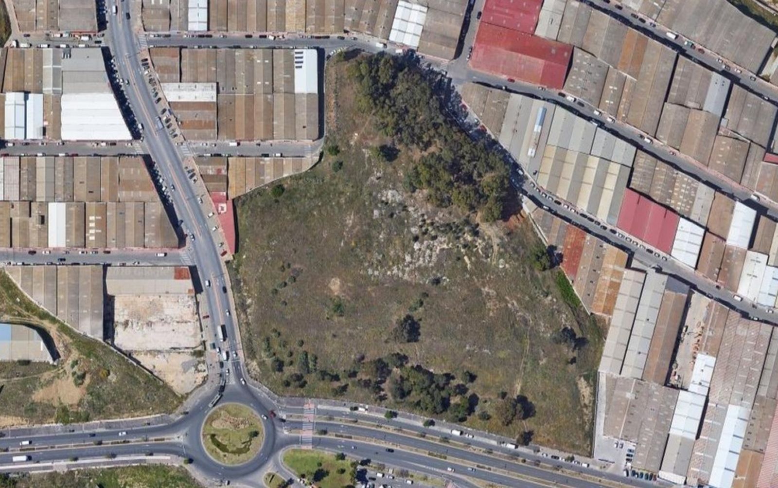 Vista de Google Maps de la parcela ahora recuperada por el Ayuntamiento de Málaga.