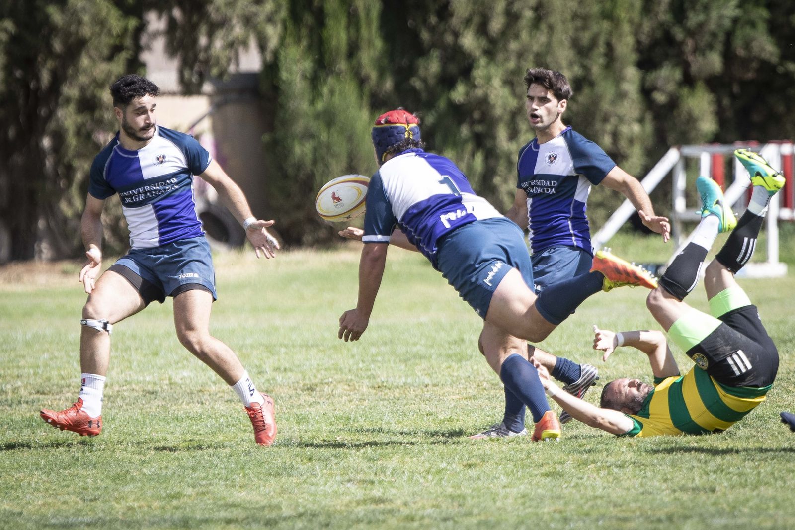 Las mejores fotos del partido del ascenso a División de Honor B de rugby entre Universidad de Granada y Portuense