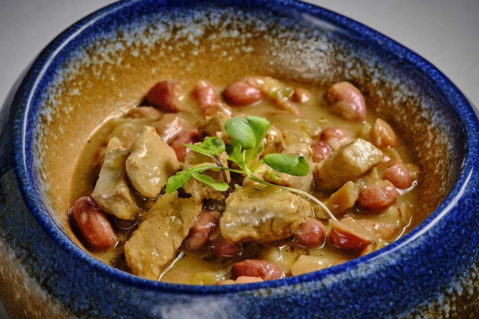 Imagen de archivo de un guiso de alubias