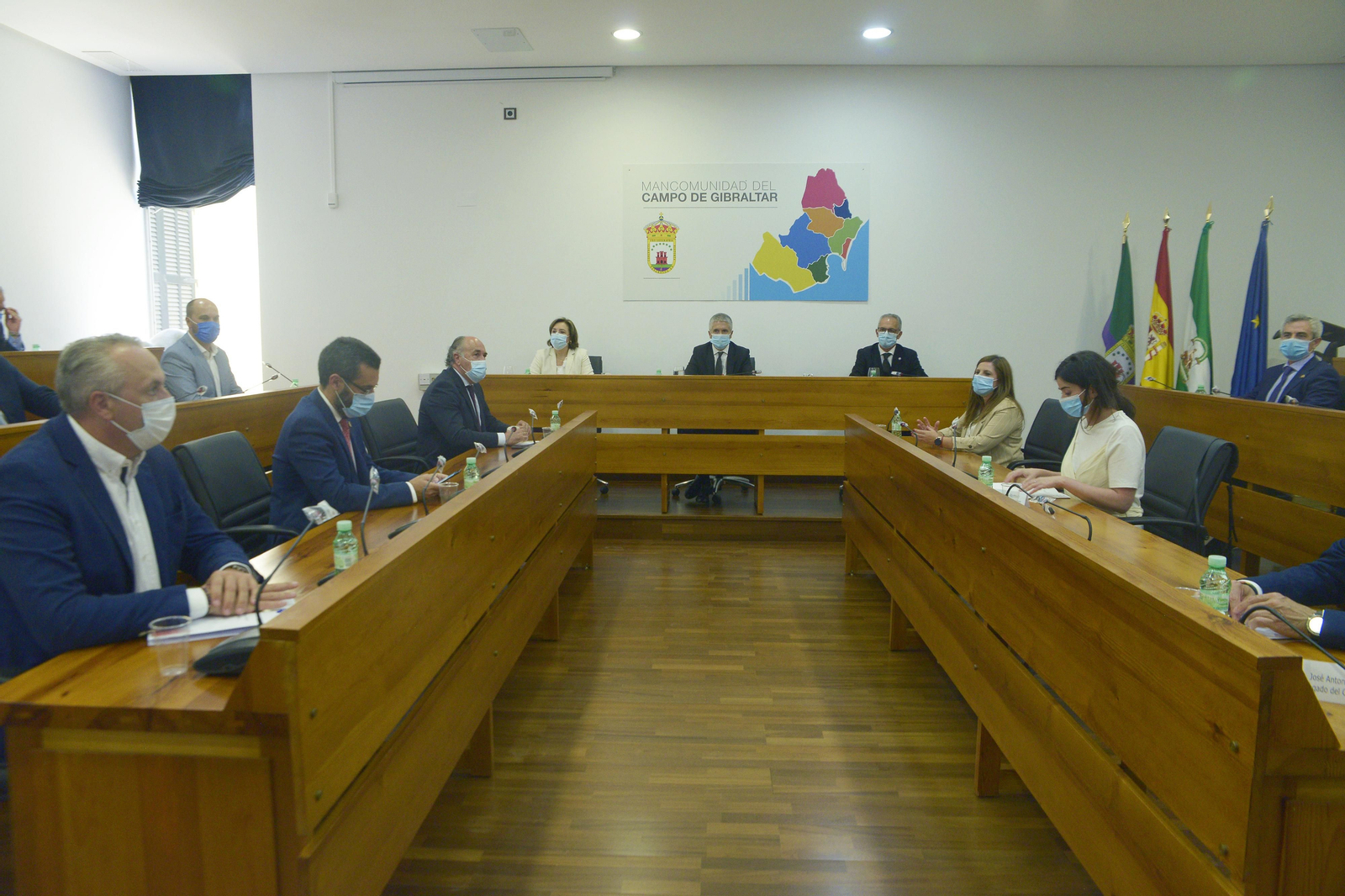 Fotos del Ministro de Interior Fernando Grande Marlaska en Algeciras