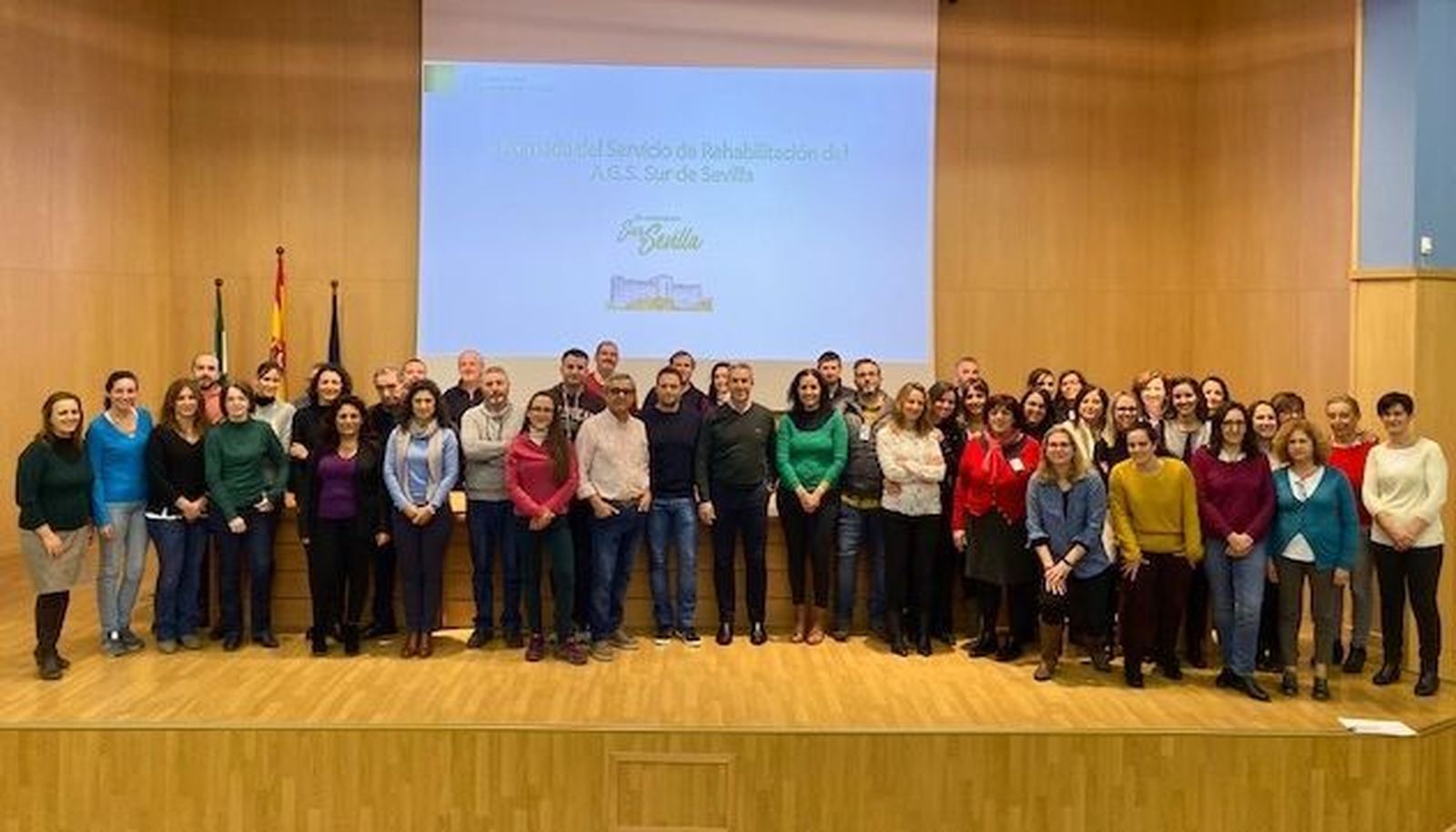 Integrantes del servicio de Rehabilitación del Hospital de Valme.