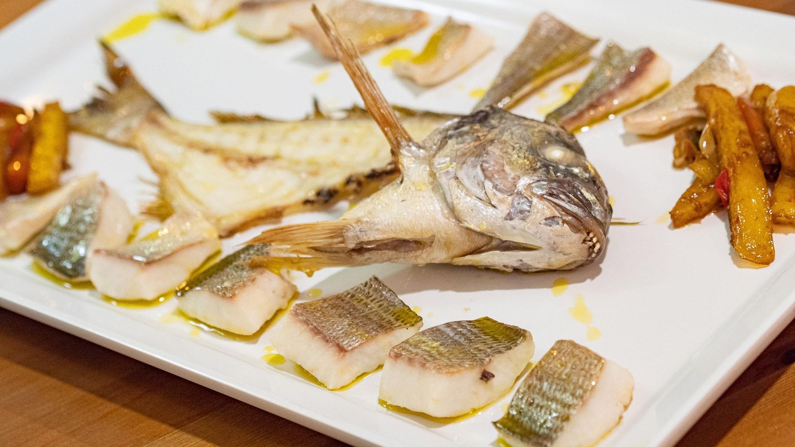 Plato del Veranillo de Santa Ana en Sanlúcar.