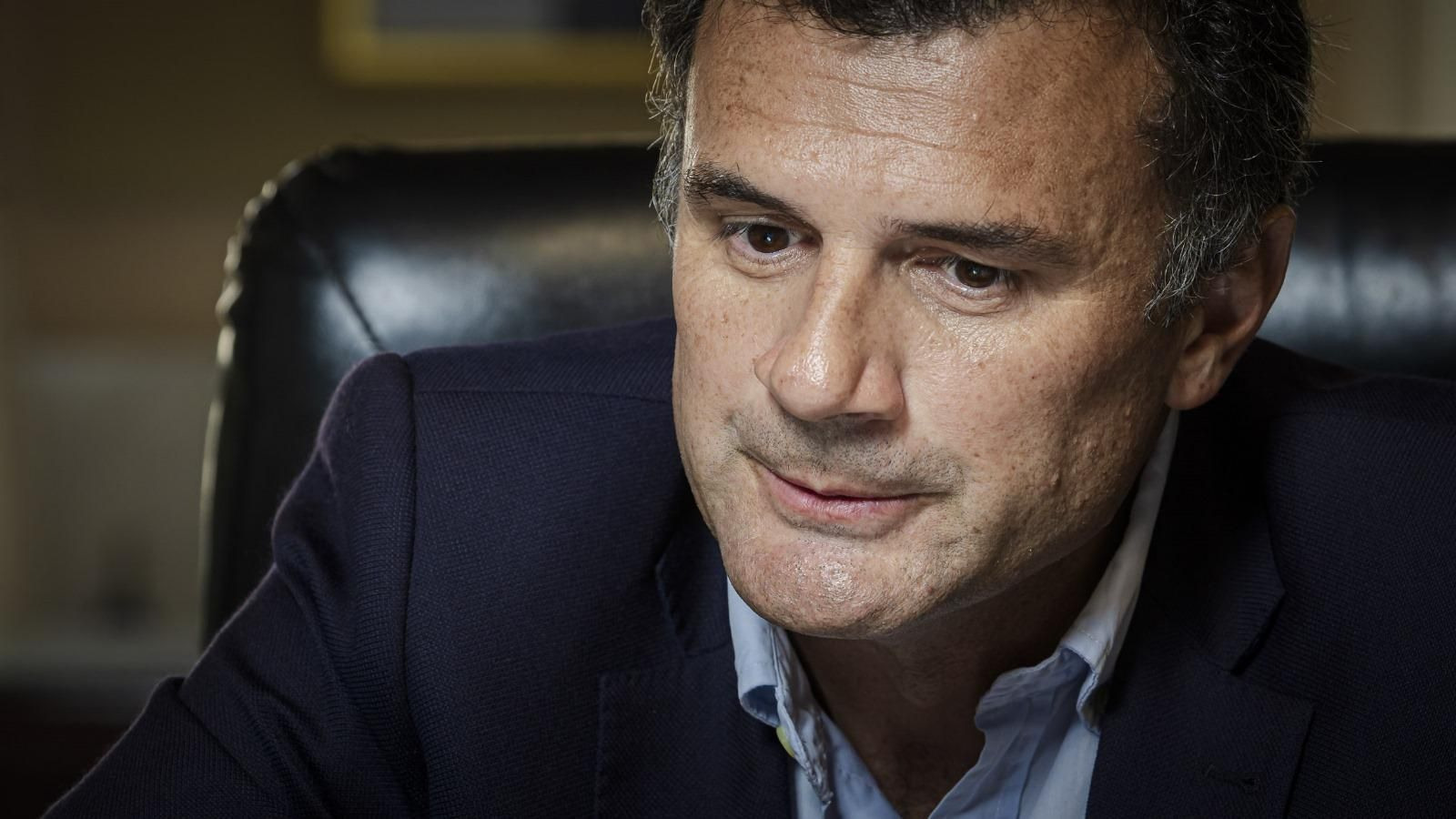 El alcalde de Cádiz, Bruno García, en su despacho.